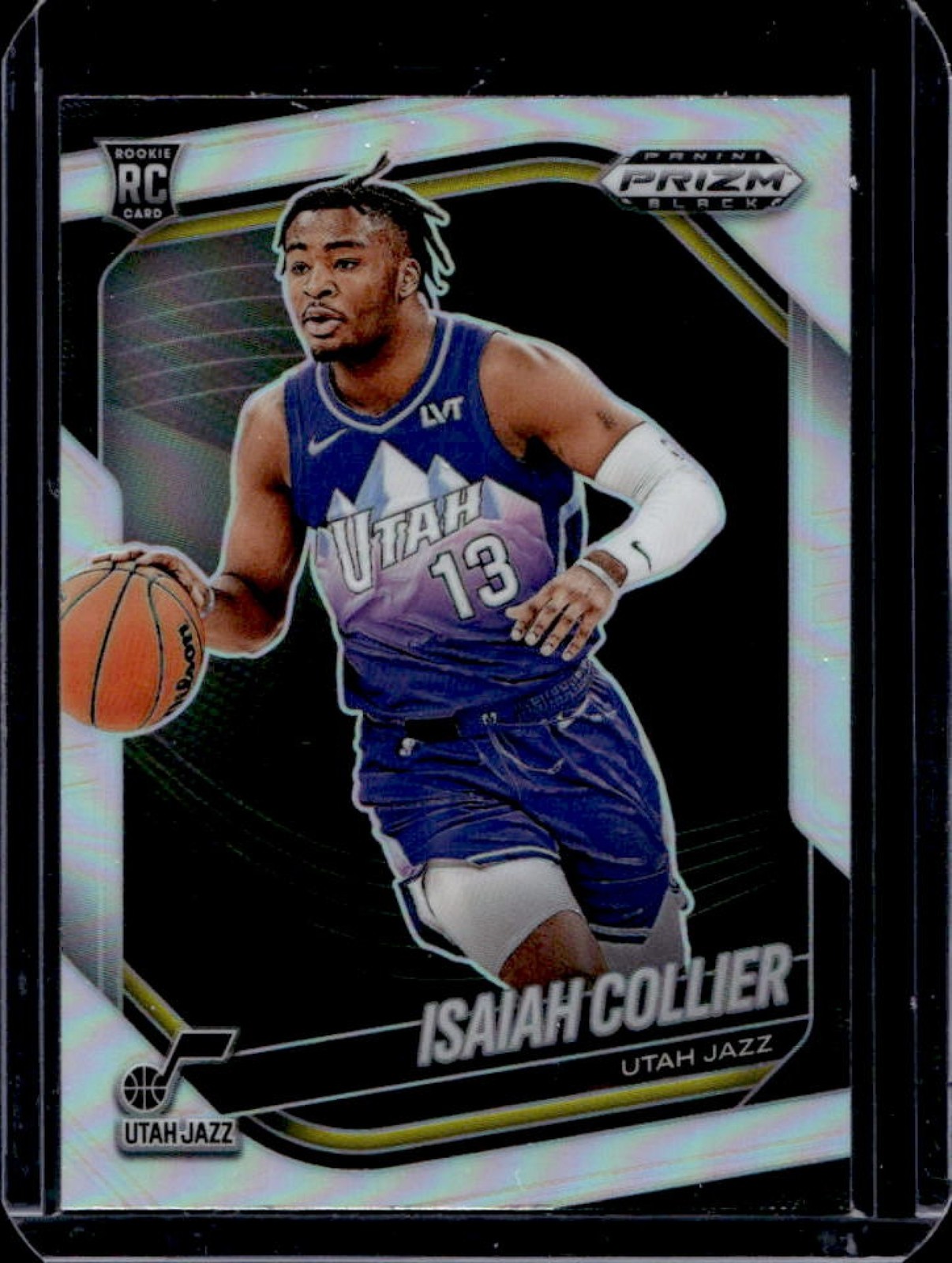 2024-25 Panini Prizm Black Isaiah Collier RC Silver Prizm Rookie #32 Jazz