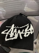 Stussy knit hat black  One Size  