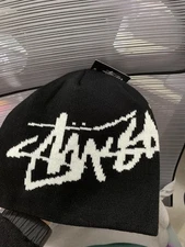 Stussy knit hat black（One Size）