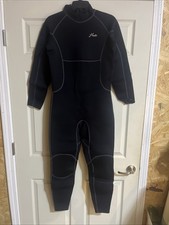 Hevto Men Wetsuits 3/2mm Neoprene Wet Suit Back Zip - SMALL- Black NEW