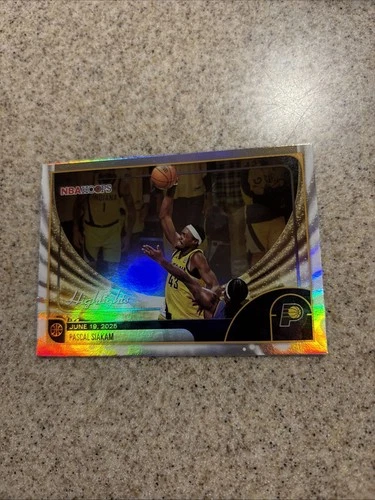 Pascal Siakam 2025-26 Topps NBA Hoops -Highlights Rainbow Foil -Pacers