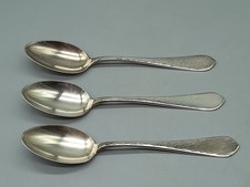 Robbe & Berking Martelé 90er Silber 3 Suppenlöffel 21,5 cm Besteck