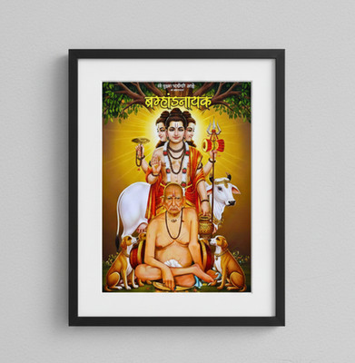 Shri Swami Samarth Maharaj Akkalkot Hindu God Photo Glossy unFramed Pooja Decor
