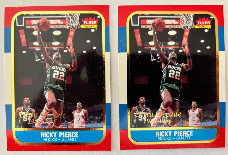 RICKY PIERCE 1996-97 Fleer Premier Ultra Decade #U-9 MILWAUKEE BUCKS - Image 2 of 4