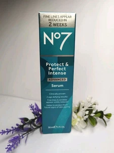 No7 Protect & Perfect Intense Advanced Serum 1oz Wrinkles Anti-Aging Fine Lines