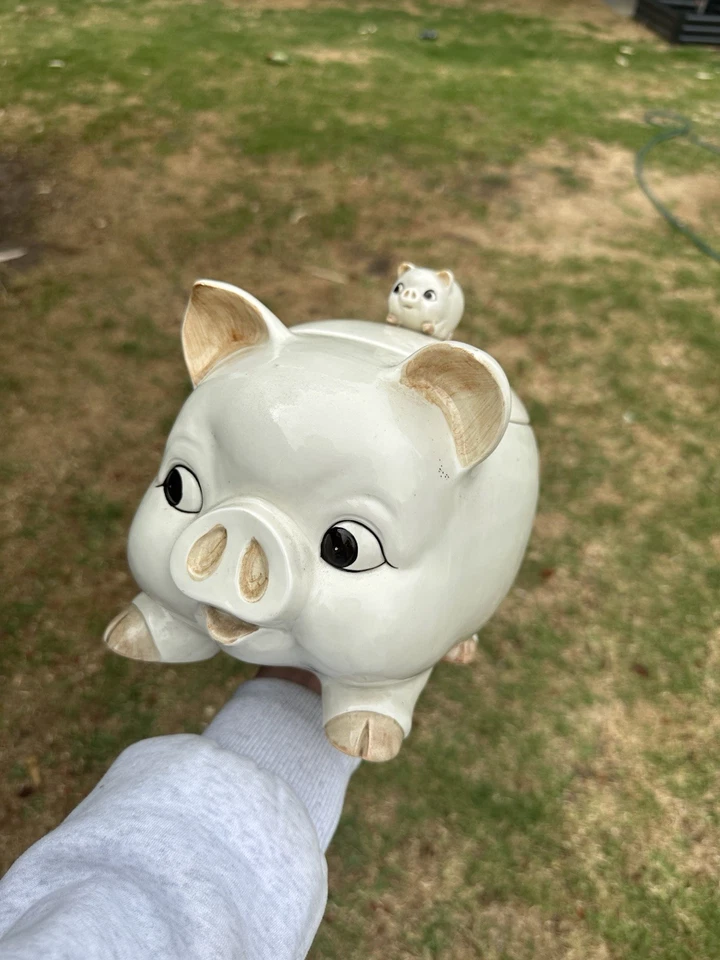 Vintage Pig cookie jar Made In Japan - image 2 of 3