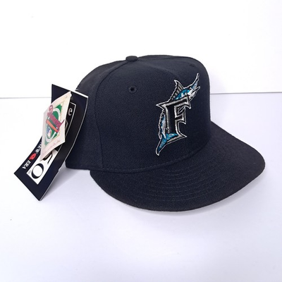 #ad Vintage 90s Florida Marlins Hat New Era Diamond Pro Model 7 1 4 Wool USA $55.98