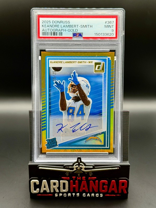 2025 Panini Keandre Lambert-Smith - #271 RC GOLD AUTO  /10 PSA 9