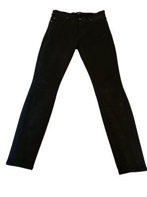 7 FOR ALL MANKIND Jeggings Women Size 27 Stretch Modal Cotton Polyester Black 