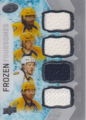 2016-17 Upper Deck Ice Frozen Foursome Subban/Forsberg/Johansen/Neal - Bild 1 von 2