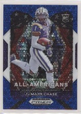 2021 Panini Prizm Draft Picks All-American Blue Circles Ja'Marr Chase #185 9ur
