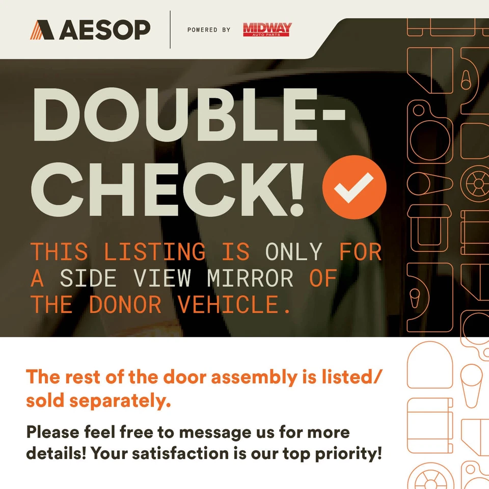 Espejo retrovisor lateral pasajero sedán eléctrico con memoria compatible 04-05 AUDI S4 5216121 Foto 2 de 4