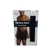 Tommy John Boxer Briefs Mens S Cool Cotton 2pk Navy Black 6