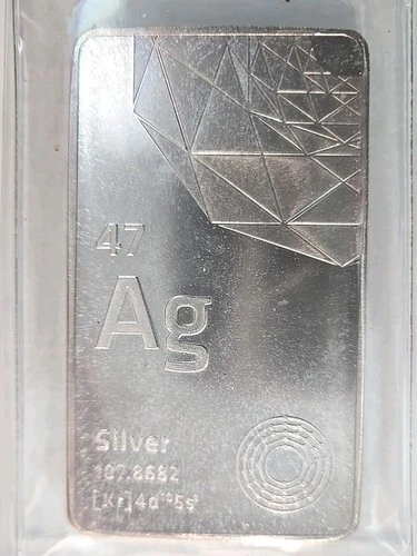 10 oz Silver Bar-- Sealed--Freedom-Atomic #47 AG
