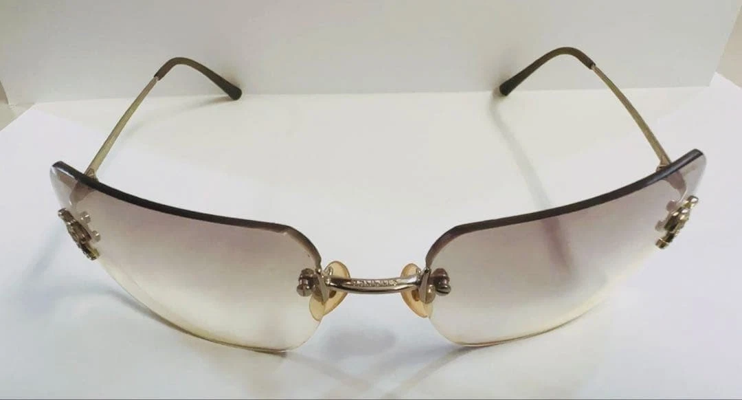 CHANEL Rimless Silver Sunglasses for Women for sale | eBay