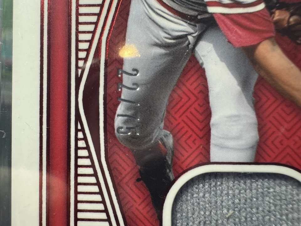 ¡Leyendas de los Rojos de Cincinnati! Banco / Seaver / Hornsby Juego Materiales Usados 2025 NT Foto 4 de 4