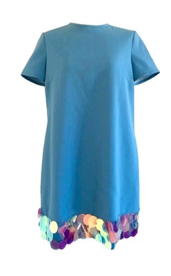 sara battaglia sequin dress Short Dress with Sleeves | Paillette Sequin Spangles | Hologram Brown