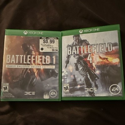 Electronic Arts Battlefield 1 Deluxe & Battlefield 4 Xbox One Manual Included