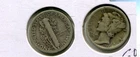 1926 S MERCURY SILVER DIME VG FINE 5071T