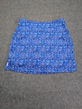 Vineyard Vines Skirt Skort Women Sz 00 Active Blue Lined Nautical Zipper Pocket