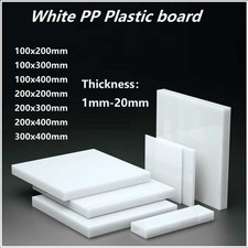 Polypropylene Plastic Sheet PP Block, White PP board 1mm-20mm Thick Panel Cut