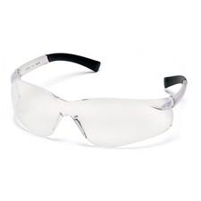 Pyramex Ztek Safety Glasses with Clear H2X Anti-Fog Lens and Clear Temples