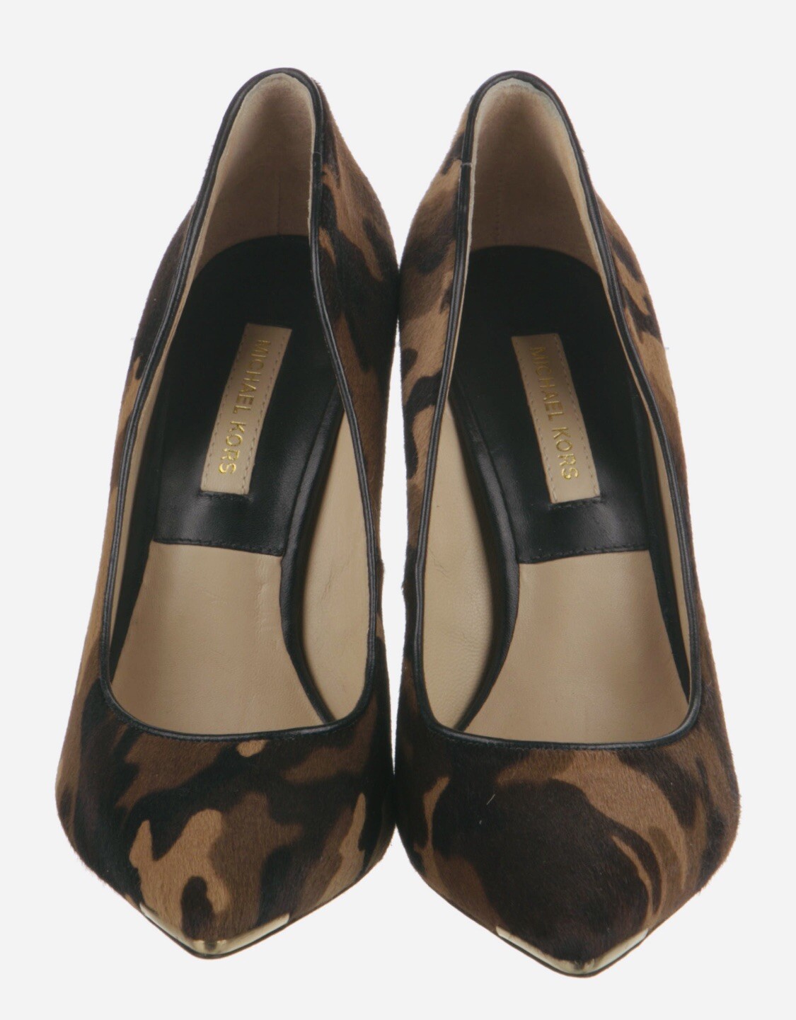 MICHAEL KORS Camouflage Hair Calf Classic Pumps 6M Gem