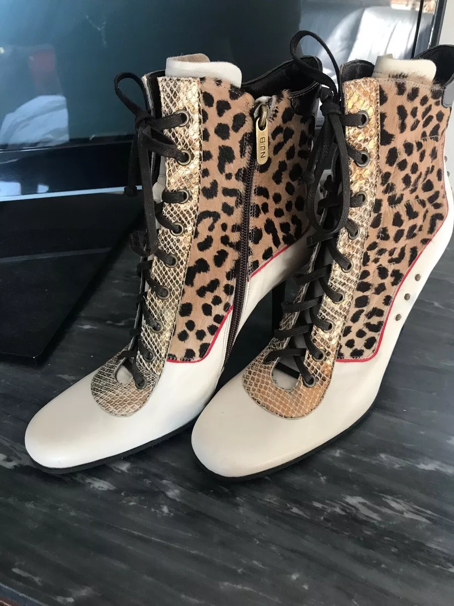 Stivaletto leopardato discount