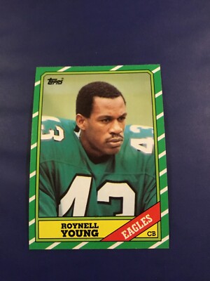 1986 Topps # 278 ROYNELL YOUNG Philadelphia Eagles Alcorn State Nice Look ! 