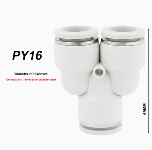 PU/PY/PE Series Tracheal Connector Outer Diameter 4/6/8-16MM For PU/Nylon Hose - Picture 29 of 45