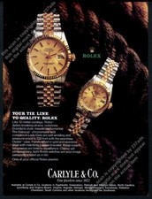 1985 Rolex Datejust & Date watch 12 meter yacht cordage photo vintage print ad
