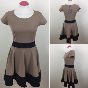 boohoo fit and flare dress