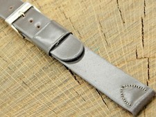 NOS Unused JB Champion Shell Cordovan Silver Tone Buckle Vintage Watch Band Long