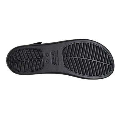 New Womens CROCS BROOKLYN 4U WEDGE SANDAL BLACK 210676-001 US W 5