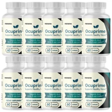 Ocuprime Eye Health Formula for Visual Clarity Support Supplement, 10 Bottles