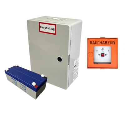 H+H AUTOMATION RWA-Treppenhaus-Set: RWA-Zentrale 4A-1D mit Taster | Rauchabzug-Set