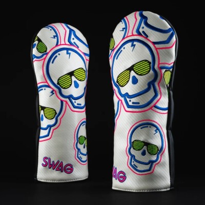 SWAG White Carbon Foreign Shutter Skull Driver Cover Highly Durable UV ...