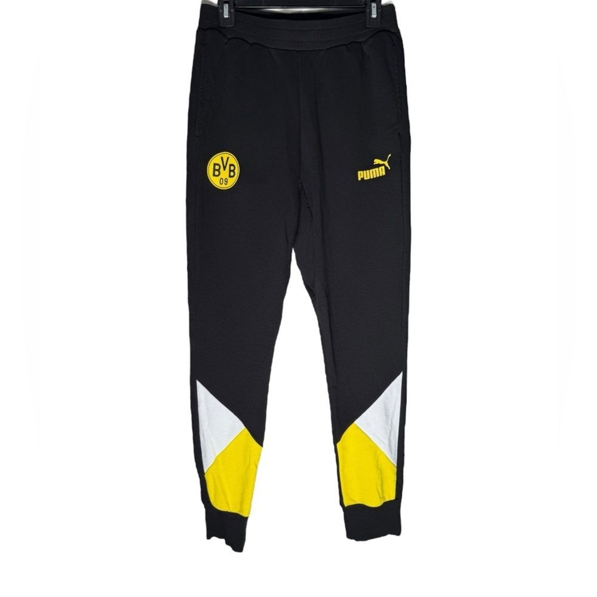 Puma BVB Borussia Dortmund Black Stretch Mens Football Trainer