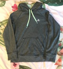 Adidas Gray/Blue Climawarm  Ultimate Hoodie  Sweatshirt Women's Size Small