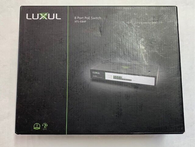 Luxul 8-Port Fast Ethernet PoE Switch XFS-1084P