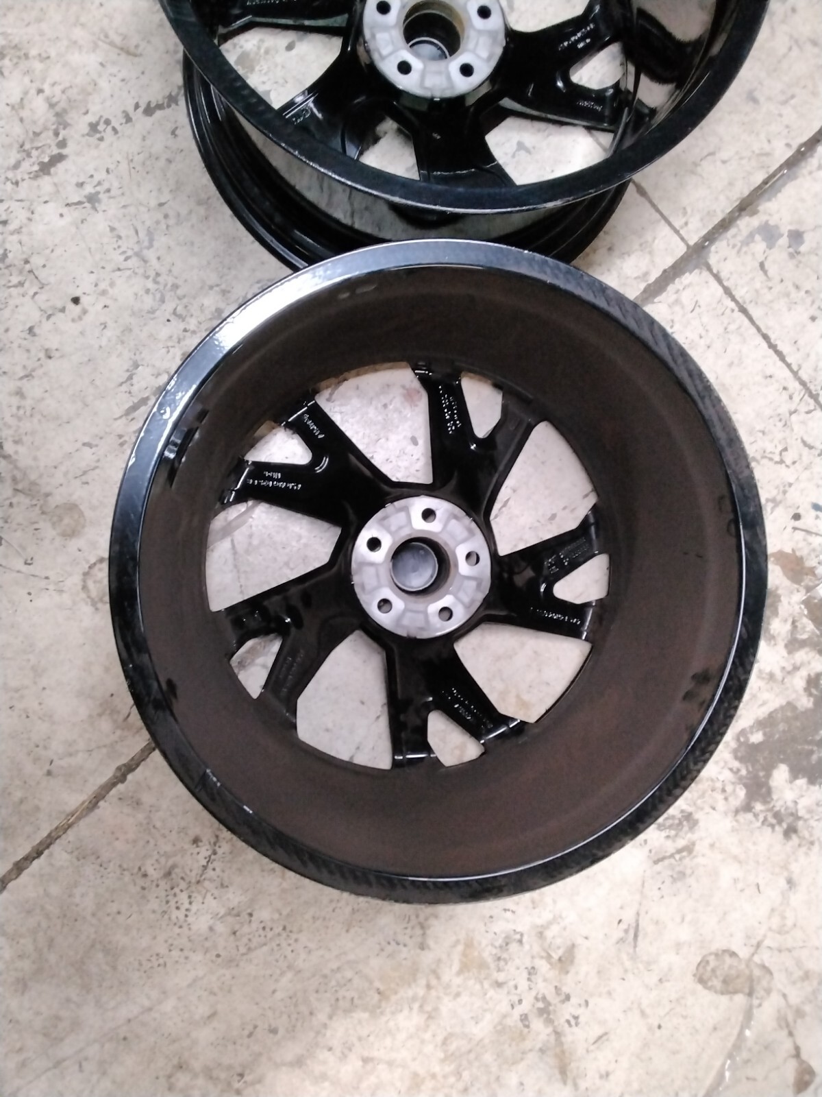 Audi R8 Rear Wheels Powder Coated Black Factory Part #4S0-601-025-BR 
