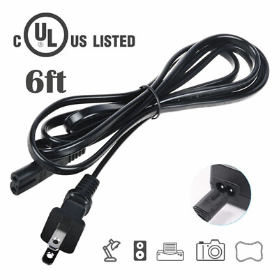 6ft UL AC Power Cord Cable for Brother QL-1100 thermal label printer labeler US