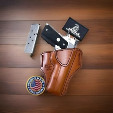 1911 Colt Leather  Gun Holster Belt Slot (Holster only)(READ LEAD TIME)