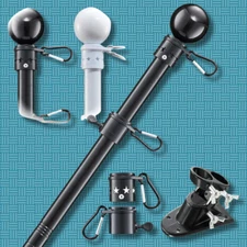Flag Poles For Outside House Outdoor Hardware Kit Tangle Free Rings 3x5 Flags