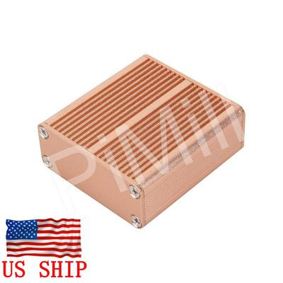 Aluminum Project Box Enclosure Case Electronic DIY 45x45x18.5mm Gold US Stock
