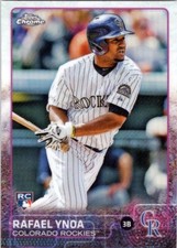 2015 Topps Chrome Refractors #108 Rafael Ynoa Colorado Rockies
