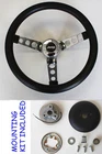 Classic Grant Black Steering Wheel 13 1/2" For 76-95 Jeep CJ5 CJ7 YJ Cherokee