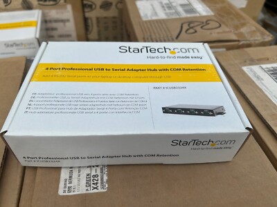 StarTech.com ICUSB2324X Serial ADAPTER HUB WITH COM RETENTION New IN BOX