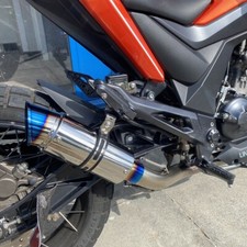 Tubo testata silenziatore punta blu Zontes ZT125 G1 GK U U1 Z2 impianto di scarico completo