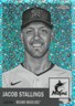 2022 Jacob Stallings Topps Chrome Platinum #92 Black & White Mini Diamond